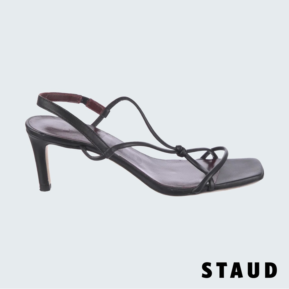 STAUD Black Black Strappy Heels